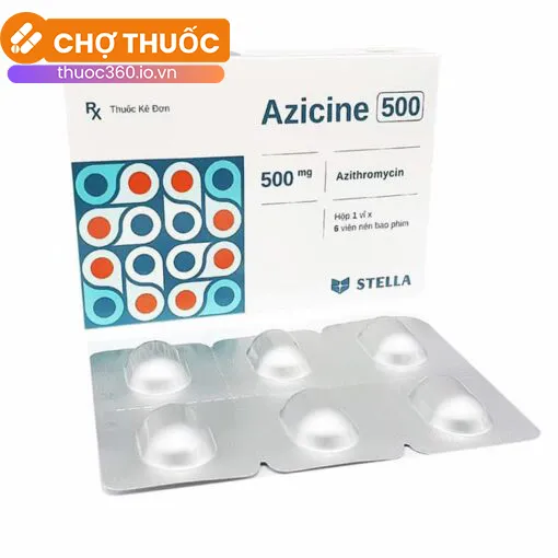 Azicine 500 (Viên nén bao phim)