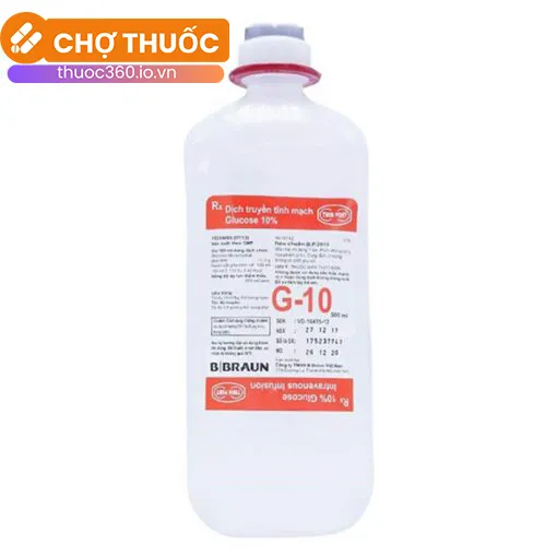 Dịch truyền tĩnh mạch Glucose 10% B.Braun 500ml