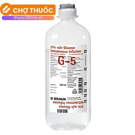 Dịch truyền tĩnh mạch Glucose 5% B.Braun 500ml