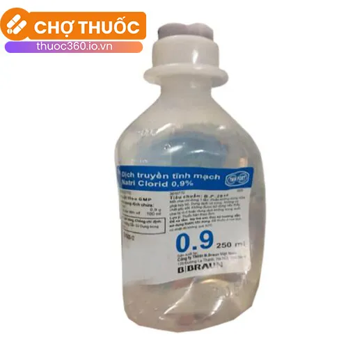 Dịch truyền tĩnh mạch Natri Clorid 0,9% B.Braun 250ml
