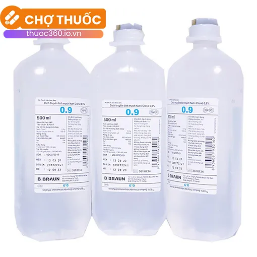 Dịch truyền tĩnh mạch Natri Clorid 0,9% B.Braun 500ml