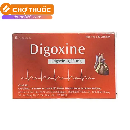 Digoxine 0,25mg Thành Nam