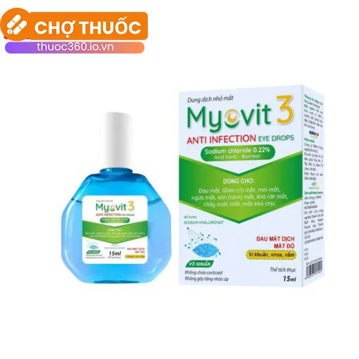Dung dịch nhỏ mắt Myovit 3