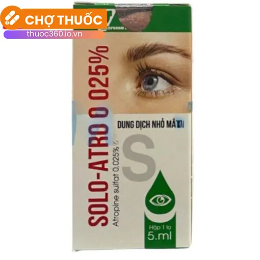 Dung dịch nhỏ mắt SOLO – ATRO 0.025%