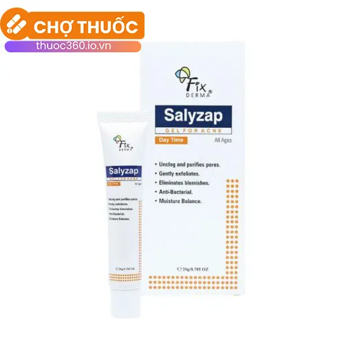 Gel Trị Mụn Fixderma Salyzap Gel For Acne ( Ban Ngày) (20g)