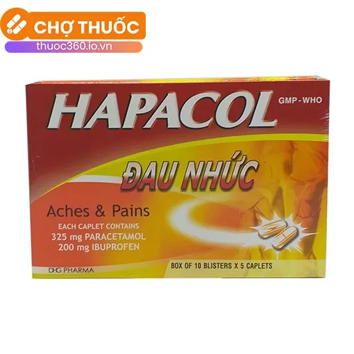 Hapacol Đau Nhức (Hộp 50 viên)