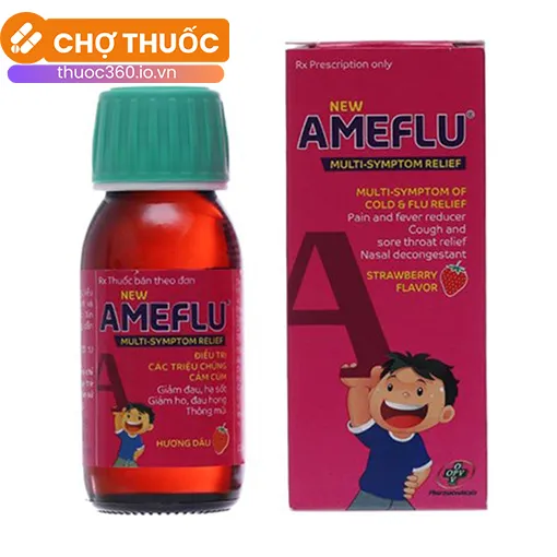 New Ameflu Multi-Symptom Relief hương dâu
