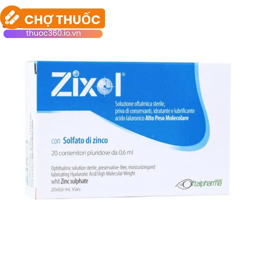 Nước mắt nhân tạo Zixol 0,6ml