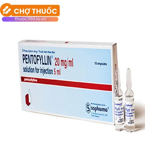 Pentofyllin 20mg/ml