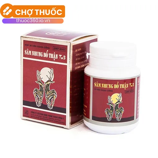 Sâm Nhung Bổ Thận Tw3 (Hộp 30 viên)