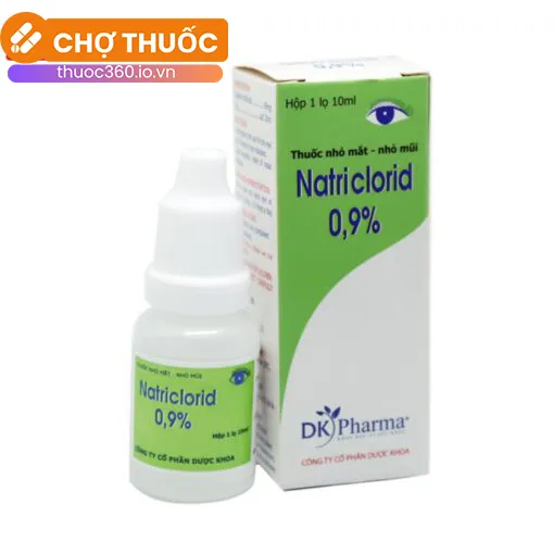 Thuốc nhỏ mắt, mũi Natri Clorid 0,9% DK Pharma